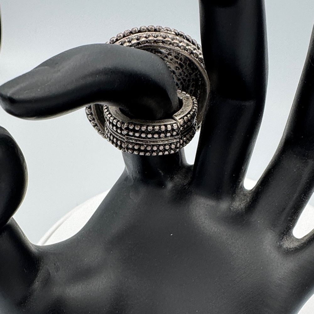 Chico's Teal And Silver Statement Ring - image 4